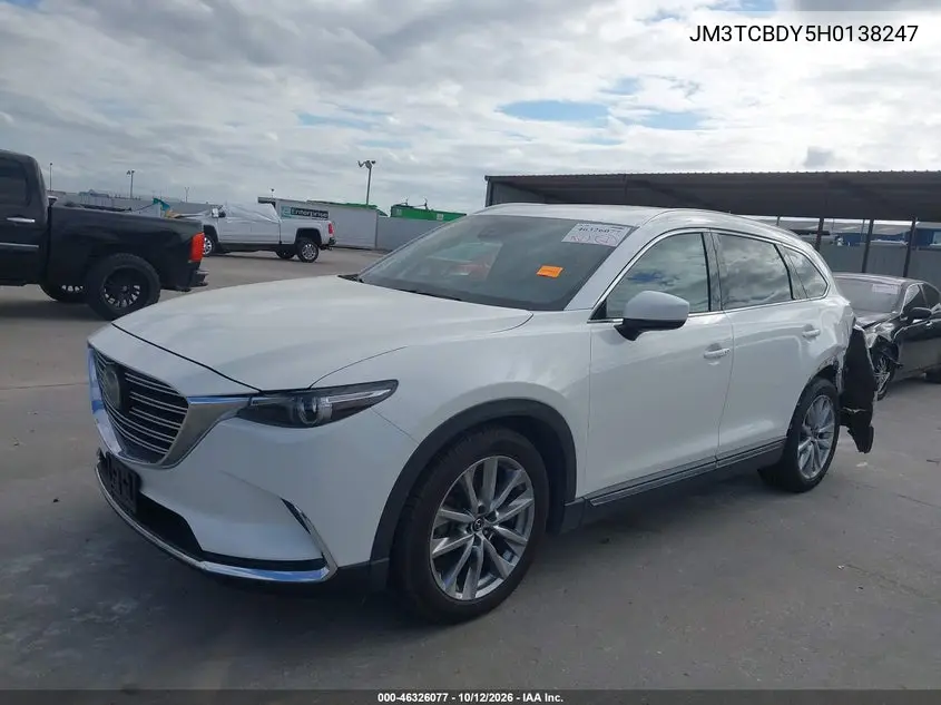 2017 MAZDA CX-9 VIN JM3TCBDY5H0138247 — фото 2
