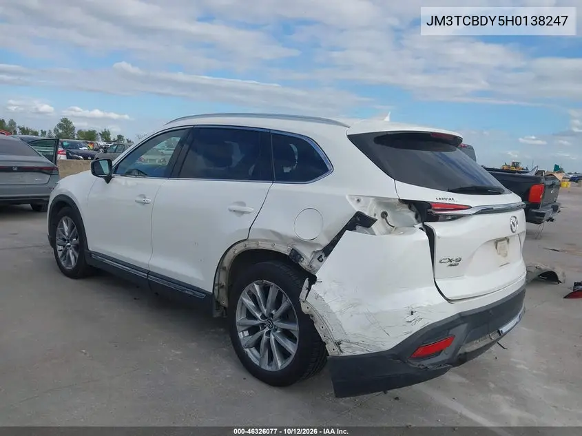 2017 MAZDA CX-9 VIN JM3TCBDY5H0138247 — фото 3