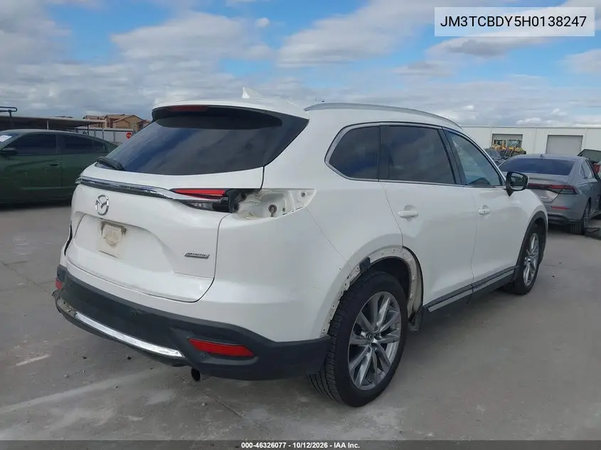 2017 MAZDA CX-9 VIN JM3TCBDY5H0138247 — фото 4