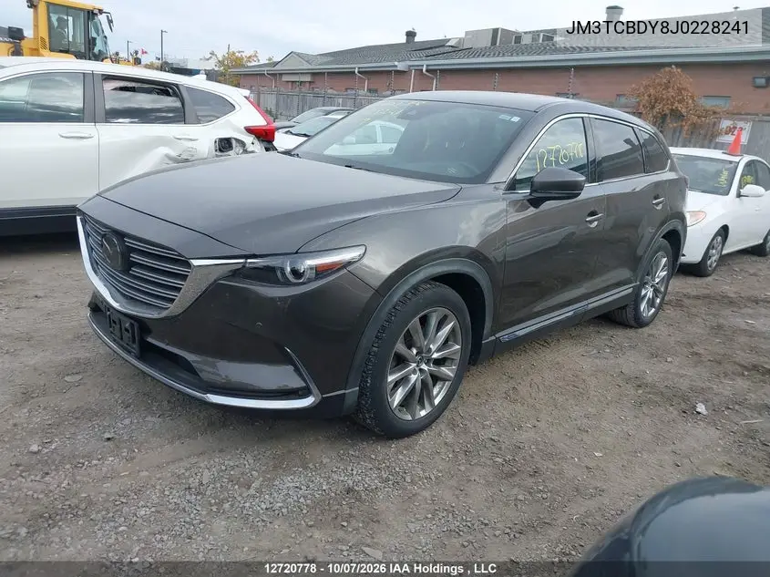 2018 MAZDA CX-9 VIN JM3TCBDY8J0228241 — фото 2