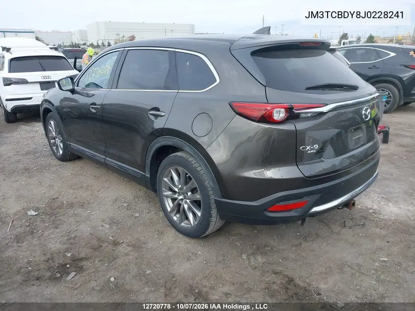 2018 MAZDA CX-9 VIN JM3TCBDY8J0228241 — фото 3