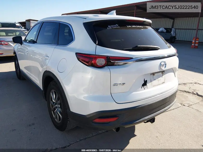 2018 MAZDA CX-9 VIN JM3TCACY5J0222540 — фото 3