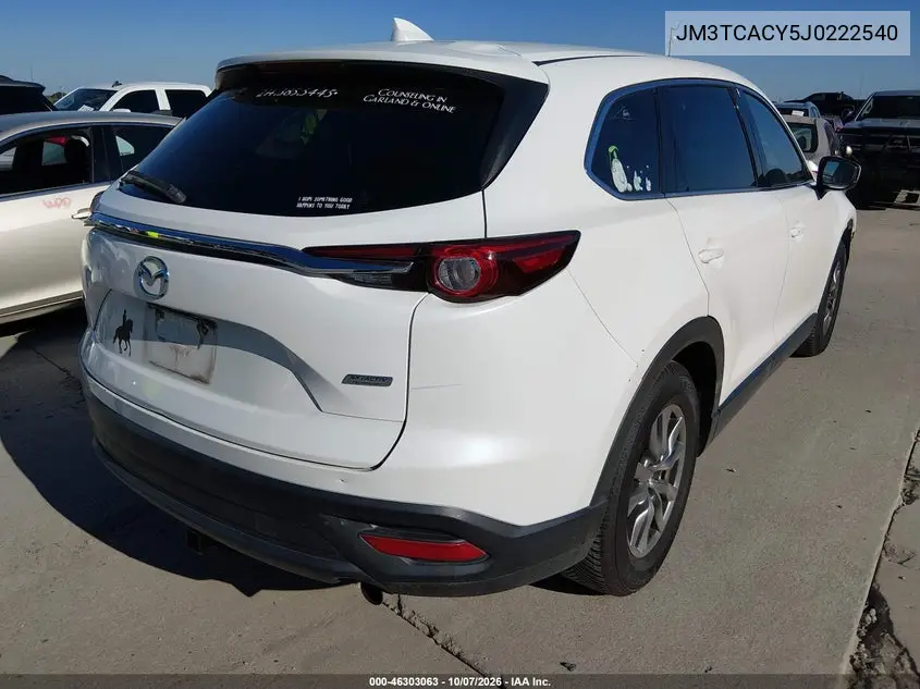 2018 MAZDA CX-9 VIN JM3TCACY5J0222540 — фото 4