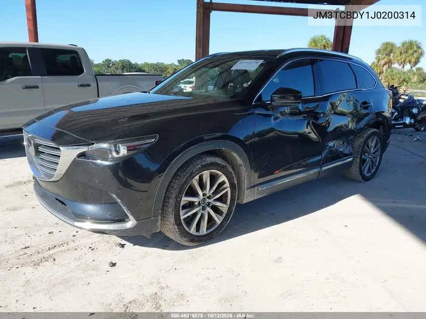 2018 MAZDA CX-9 VIN JM3TCBDY1J0200314 — фото 2
