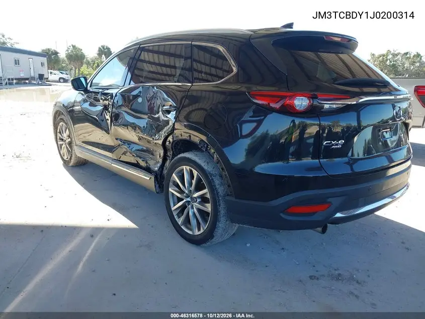 2018 MAZDA CX-9 VIN JM3TCBDY1J0200314 — фото 3