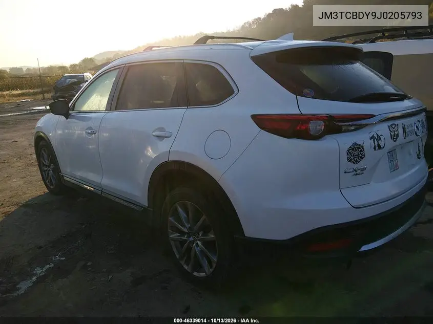 2018 MAZDA CX-9 VIN JM3TCBDY9J0205793 — фото 3
