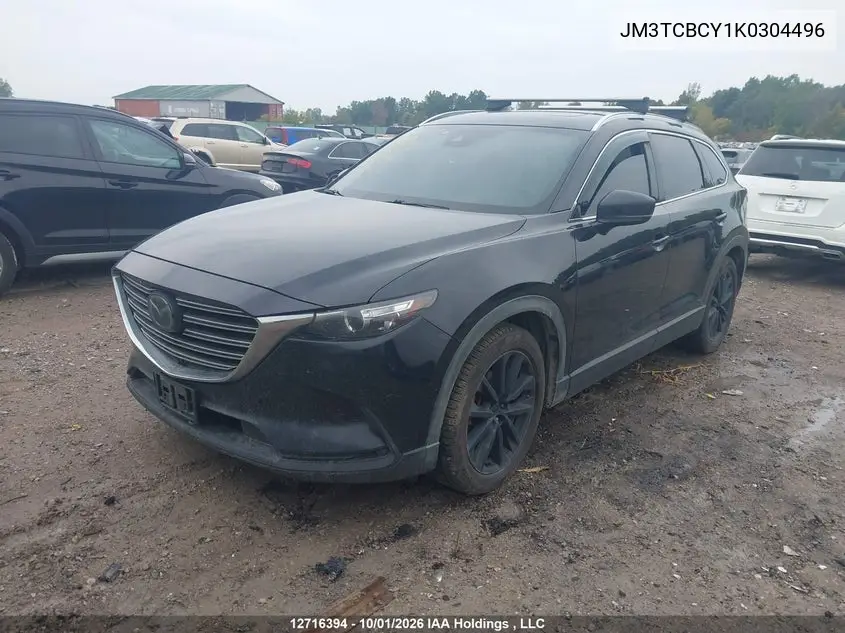2019 MAZDA CX-9 VIN JM3TCBCY1K0304496 — фото 2