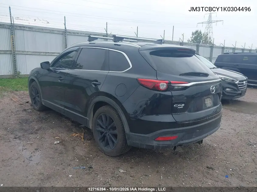 2019 MAZDA CX-9 VIN JM3TCBCY1K0304496 — фото 3
