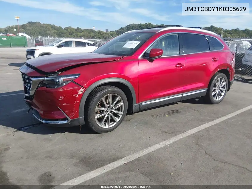 2019 MAZDA CX-9 VIN JM3TCBDY1K0305629 — фото 2