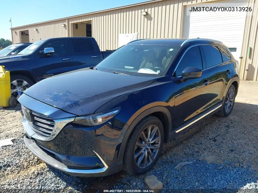 2019 MAZDA CX-9 VIN JM3TCADY0K0313926 — фото 2