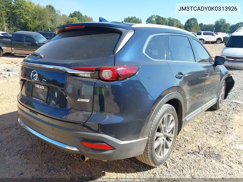 2019 MAZDA CX-9 VIN JM3TCADY0K0313926 — фото 4