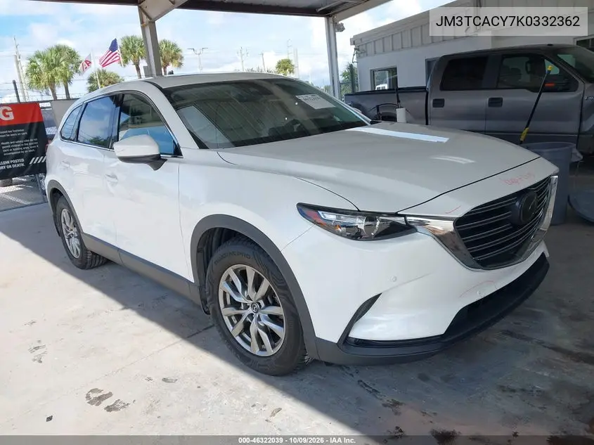 MAZDA CX-9 2019, VIN JM3TCACY7K0332362