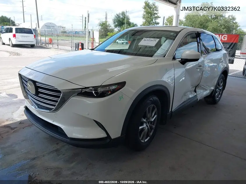 2019 MAZDA CX-9 VIN JM3TCACY7K0332362 — фото 2