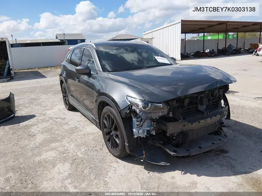 MAZDA CX-9 2019, VIN JM3TCBEY7K0303138
