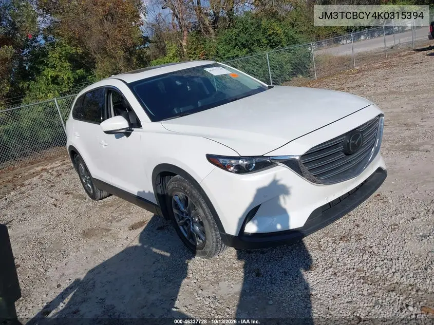MAZDA CX-9 2019, VIN JM3TCBCY4K0315394