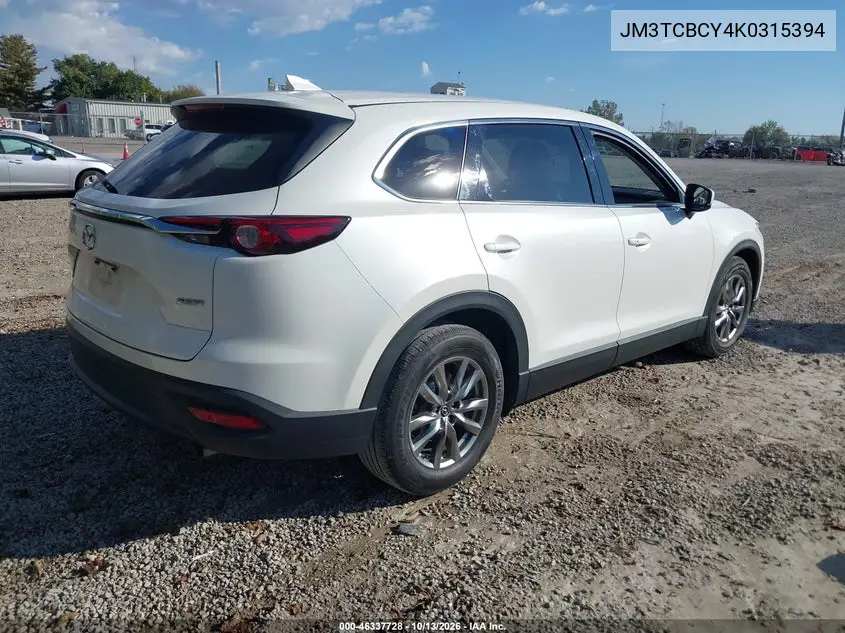 2019 MAZDA CX-9 VIN JM3TCBCY4K0315394 — фото 4