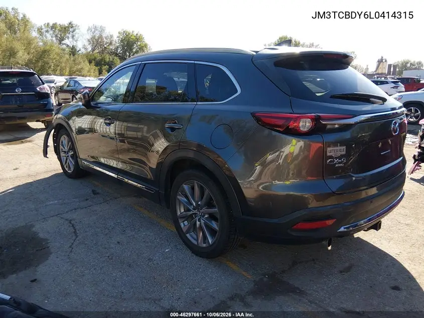 2020 MAZDA CX-9 VIN JM3TCBDY6L0414315 — фото 3
