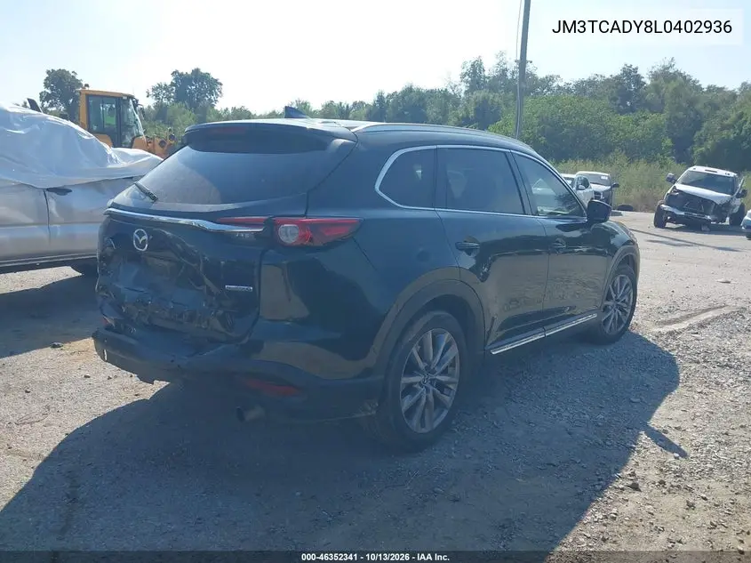 2020 MAZDA CX-9 VIN JM3TCADY8L0402936 — фото 4
