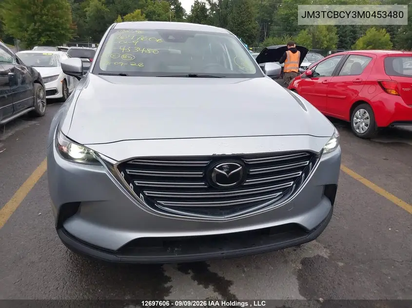 2021 MAZDA CX-9 VIN JM3TCBCY3M0453480 — фото 3