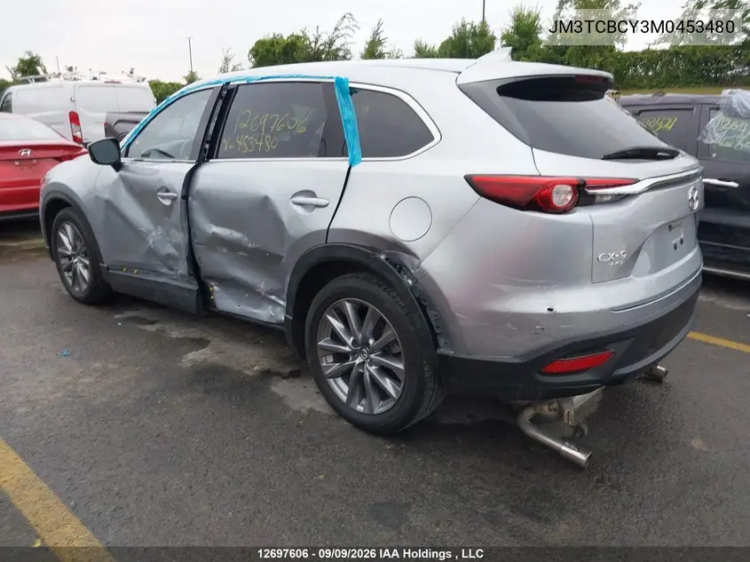 2021 MAZDA CX-9 VIN JM3TCBCY3M0453480 — фото 8