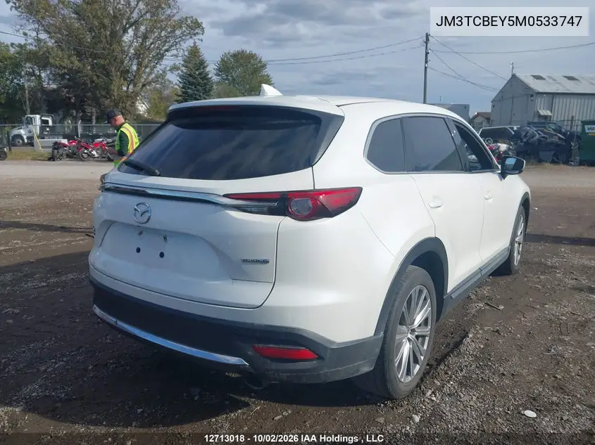 2021 MAZDA CX-9 VIN JM3TCBEY5M0533747 — фото 4