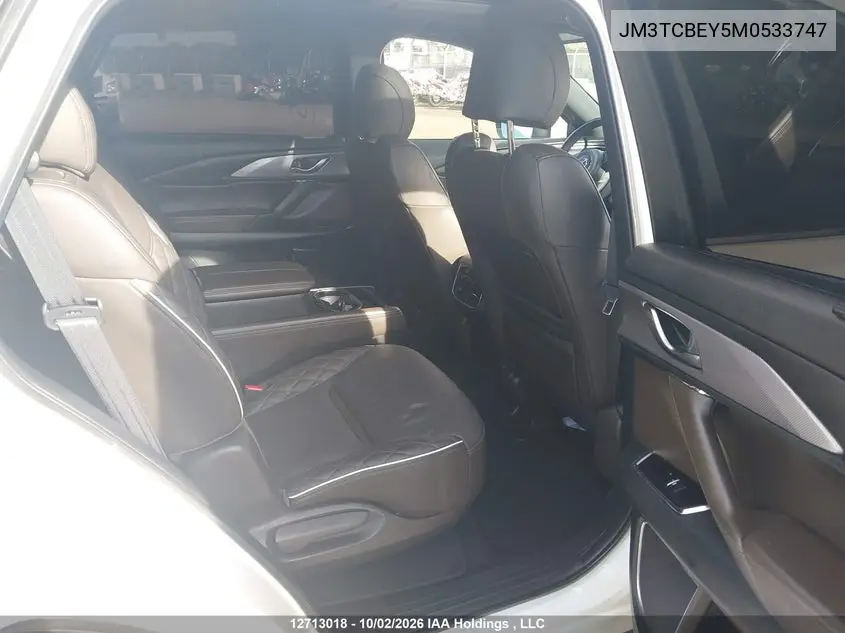 2021 MAZDA CX-9 VIN JM3TCBEY5M0533747 — фото 8