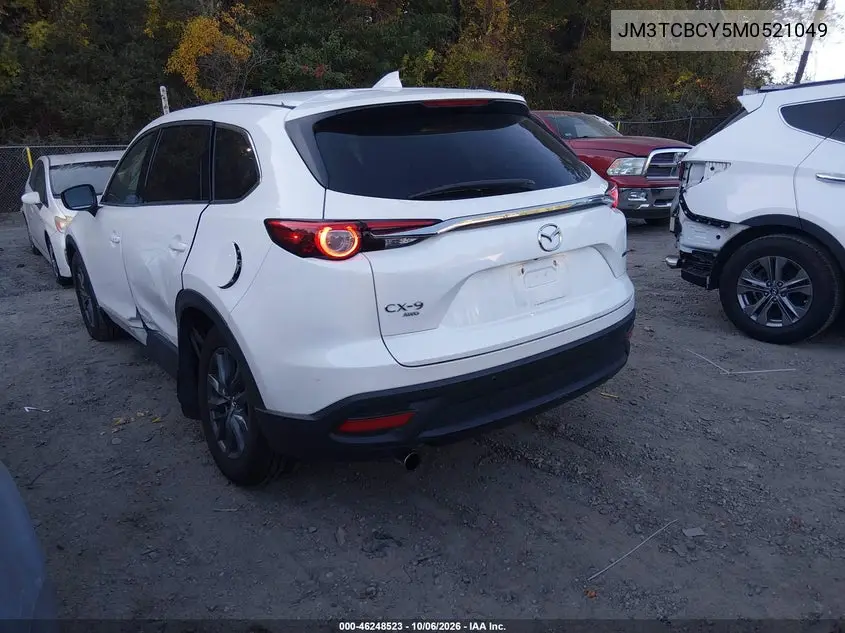 2021 MAZDA CX-9 VIN JM3TCBCY5M0521049 — фото 3