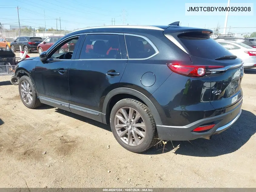 2021 MAZDA CX-9 VIN JM3TCBDY0M0509308 — фото 3