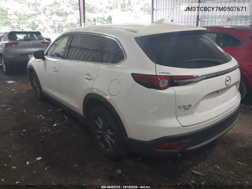 2021 MAZDA CX-9 VIN JM3TCBCY7M0507671 — фото 3