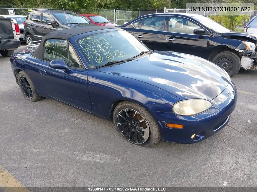 MAZDA MX-5 2001, VIN JM1NB353X10201622