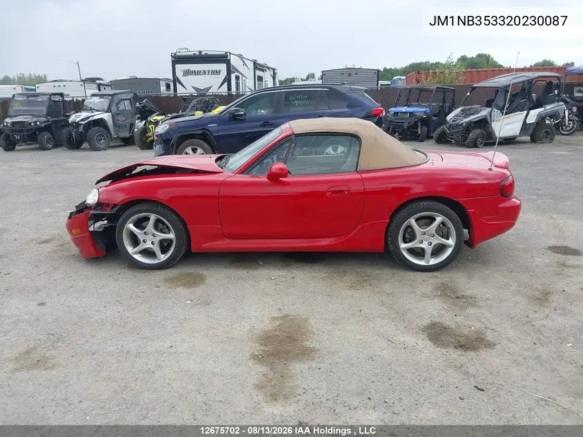 2002 MAZDA MX-5 VIN JM1NB353320230087 — фото 13