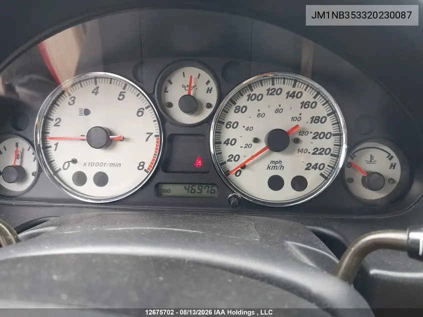 2002 MAZDA MX-5 VIN JM1NB353320230087 — фото 7