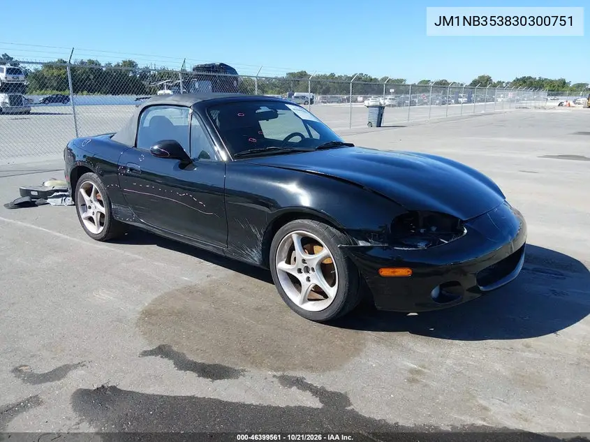 MAZDA MX-5 2003, VIN JM1NB353830300751