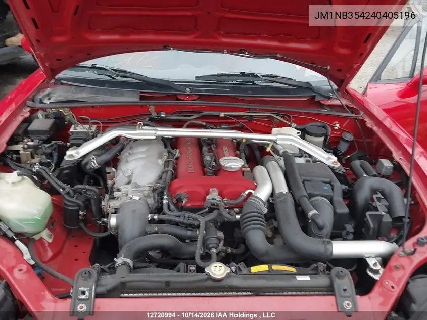 2004 MAZDA MX-5 VIN JM1NB354240405196 — фото 10