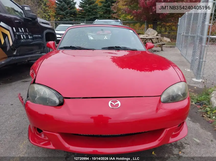 2004 MAZDA MX-5 VIN JM1NB354240405196 — фото 12