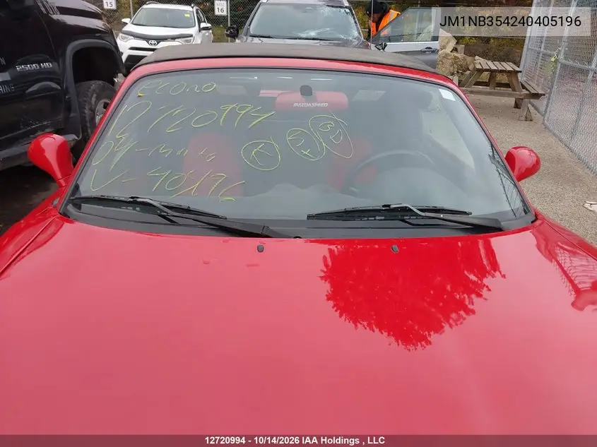 2004 MAZDA MX-5 VIN JM1NB354240405196 — фото 17