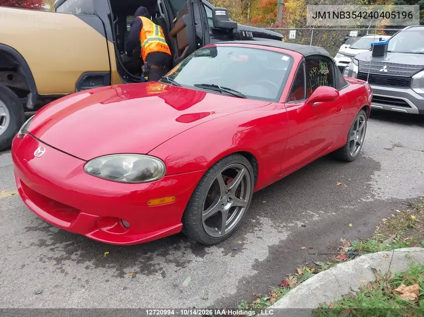 2004 MAZDA MX-5 VIN JM1NB354240405196 — фото 2