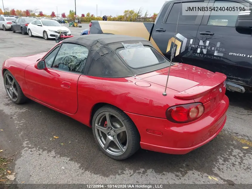 2004 MAZDA MX-5 VIN JM1NB354240405196 — фото 3