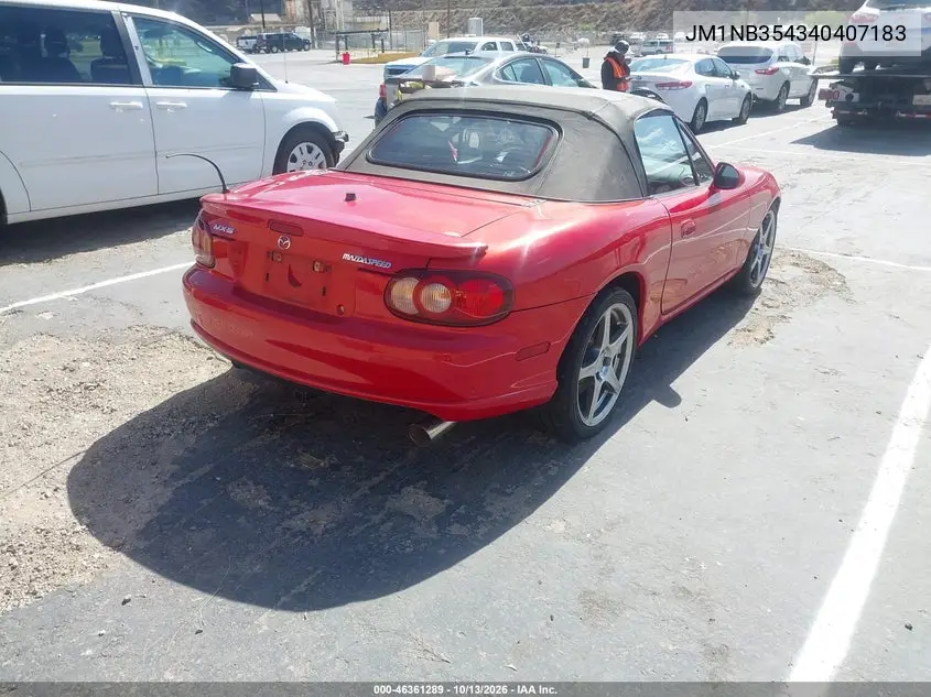 2004 MAZDA MX-5 VIN JM1NB354340407183 — фото 4