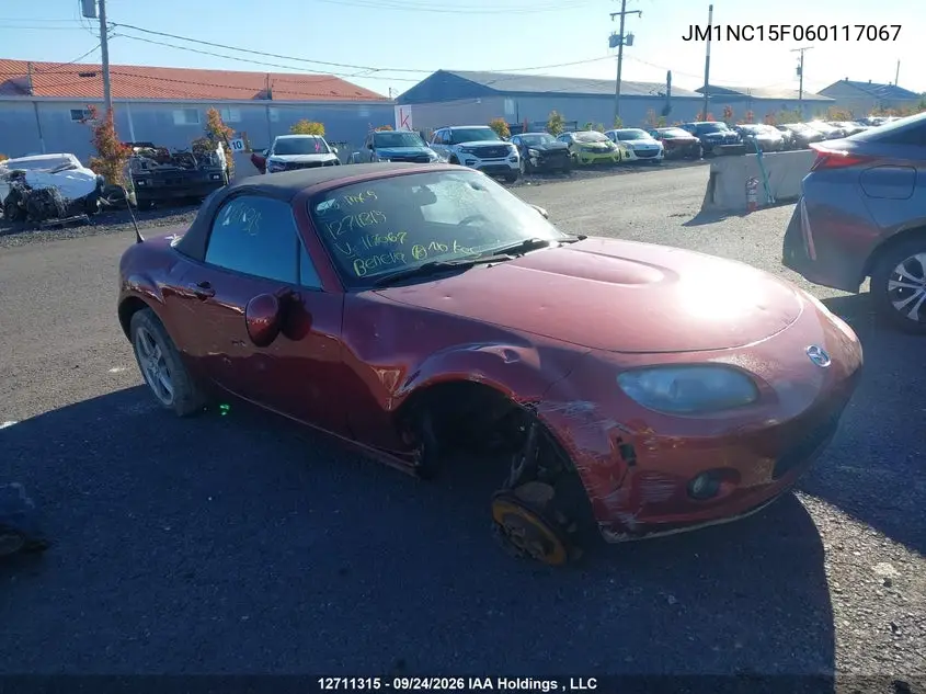 MAZDA MX-5 2006, VIN JM1NC15F060117067