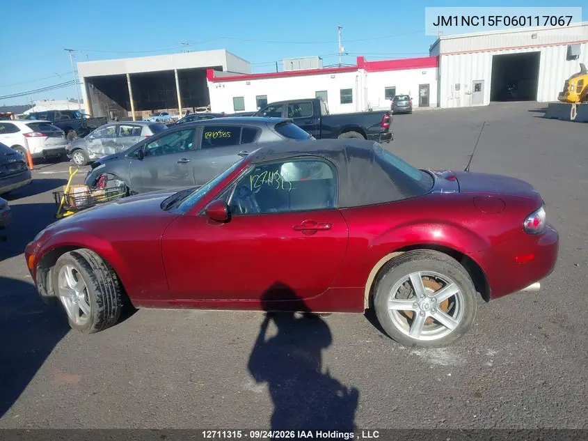 2006 MAZDA MX-5 VIN JM1NC15F060117067 — фото 14