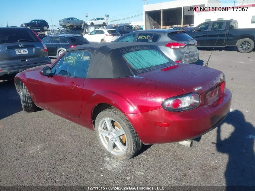 2006 MAZDA MX-5 VIN JM1NC15F060117067 — фото 3