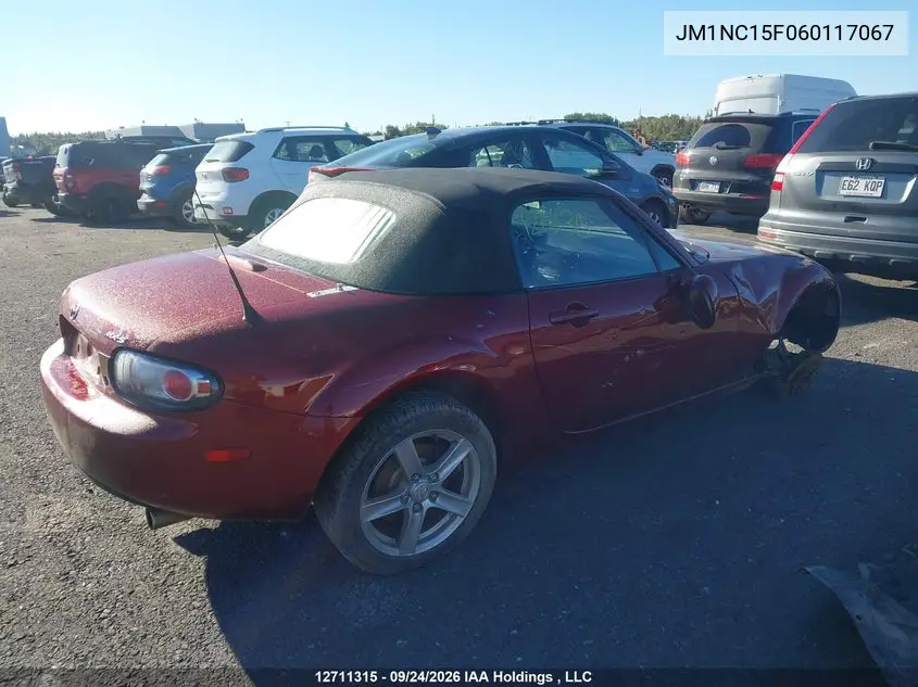 2006 MAZDA MX-5 VIN JM1NC15F060117067 — фото 4