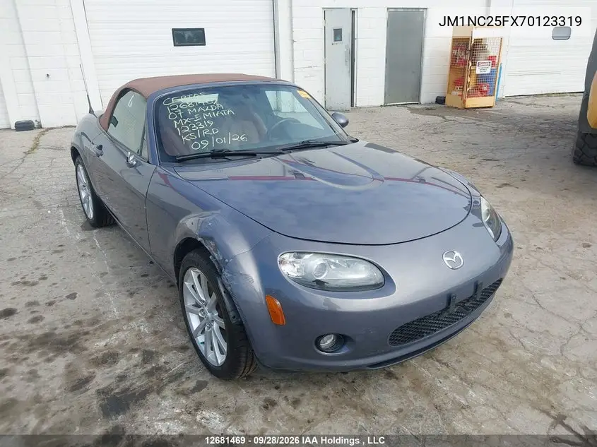 MAZDA MX-5 2007, VIN JM1NC25FX70123319