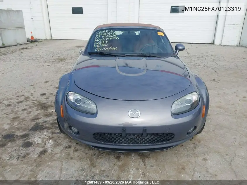 2007 MAZDA MX-5 VIN JM1NC25FX70123319 — фото 12