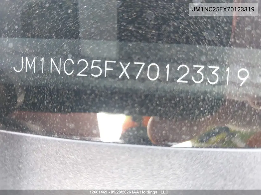2007 MAZDA MX-5 VIN JM1NC25FX70123319 — фото 18