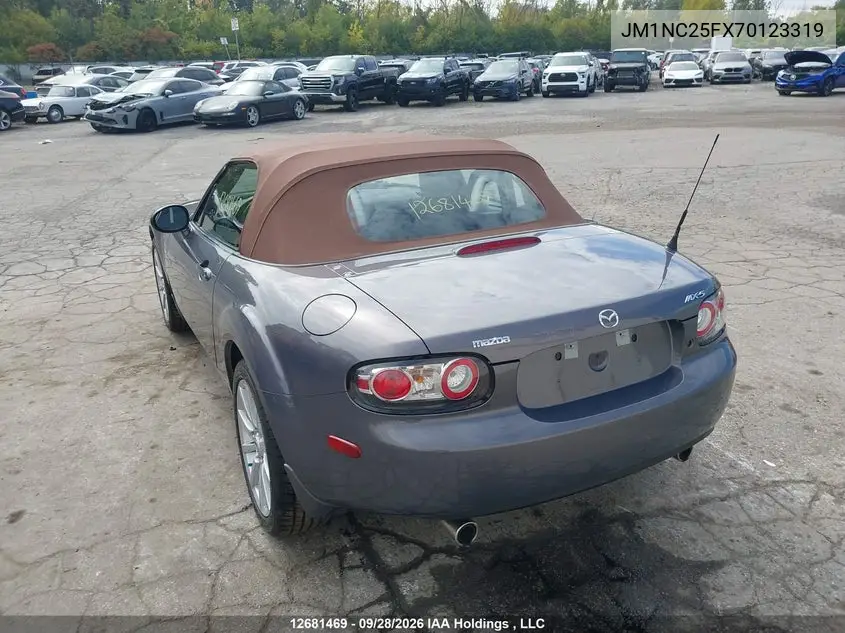 2007 MAZDA MX-5 VIN JM1NC25FX70123319 — фото 3