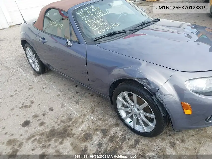 2007 MAZDA MX-5 VIN JM1NC25FX70123319 — фото 6
