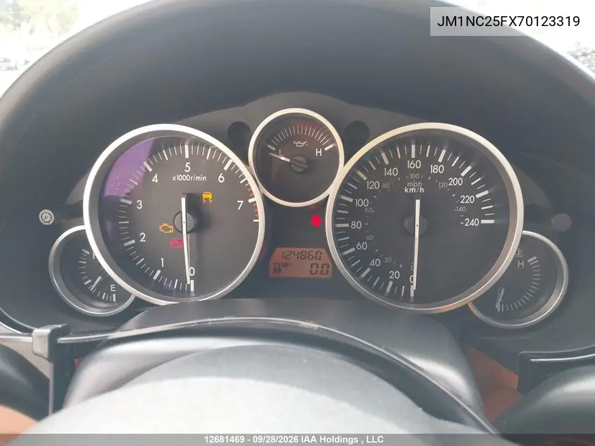2007 MAZDA MX-5 VIN JM1NC25FX70123319 — фото 7