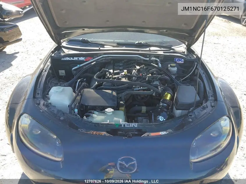 2007 MAZDA MX-5 VIN JM1NC16F670125271 — фото 10